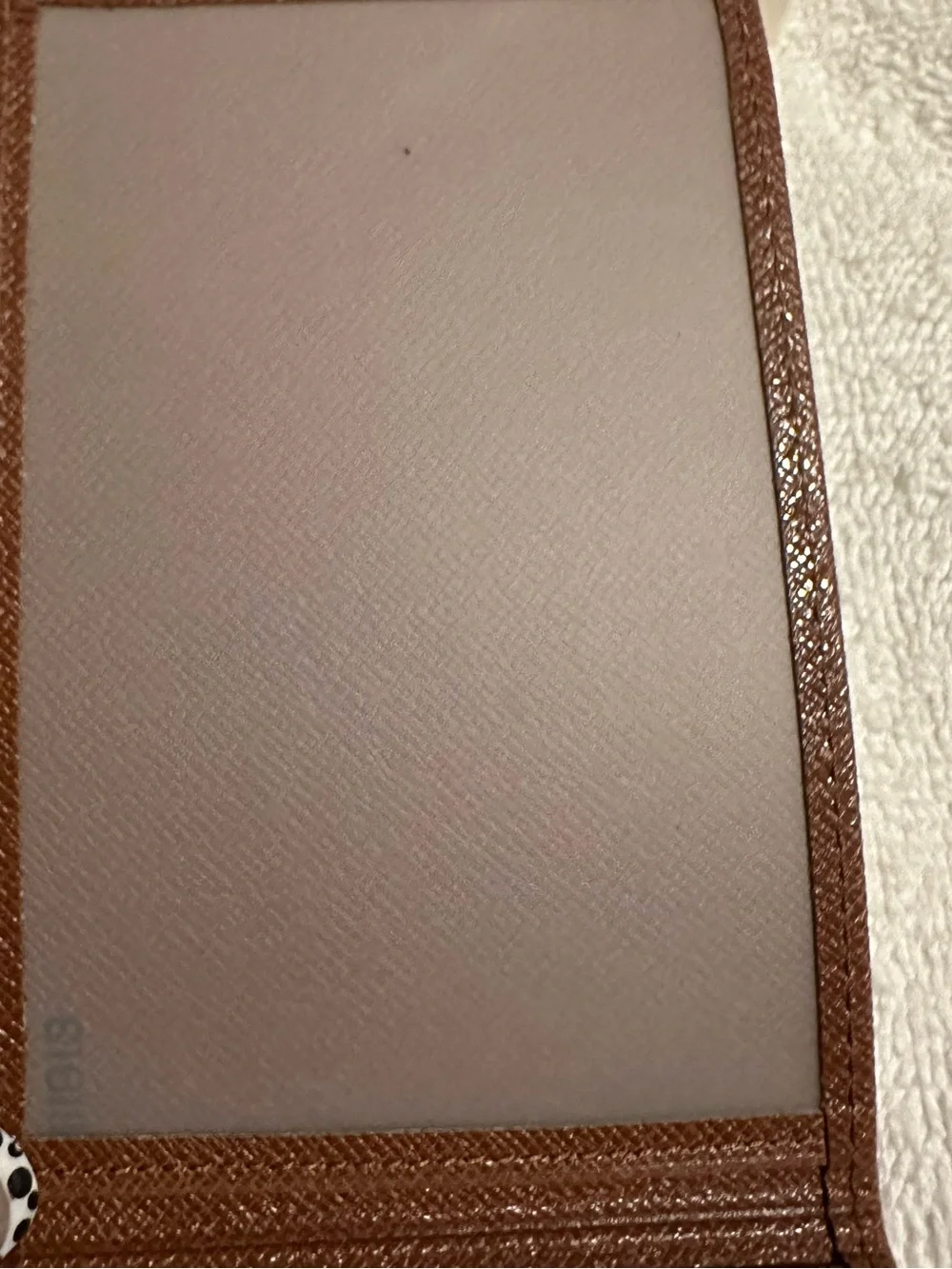 Louis Vuitton Brown Taiga Leather ID Card Holder